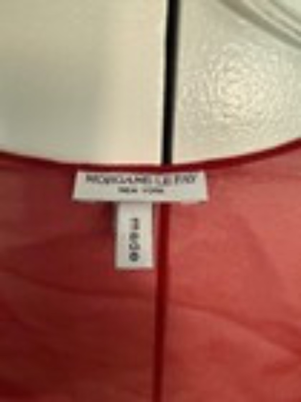 Morgane Le Fay Red Caelia Silk Asymmetrical Cocktail Dress + Shrug Size Small - Picture 7 of 9